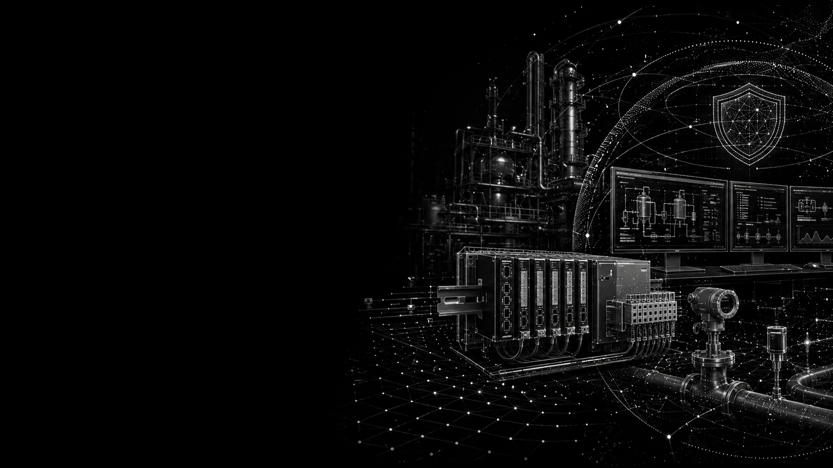 ICS security assessment line-art